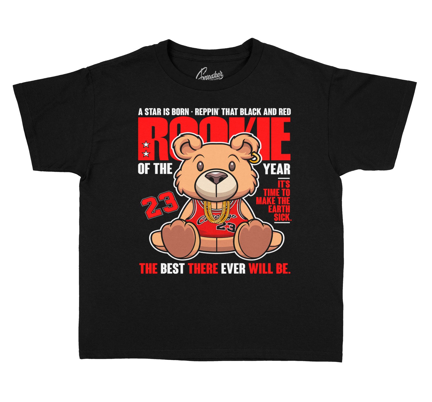 Kids Jordan retro 4 red thunder  shirt to match perfect Thunder 4s