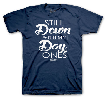 Midnight Navy Jordan 1 sneaker collection matching with guys tee collection