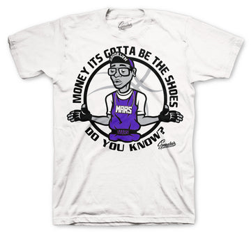 Jordan 4 Purple Metallic shoe collection matches with mens tee collection