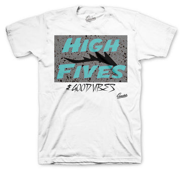 Jordan 5 Island Green Good Vibes shirt to match sneaker release