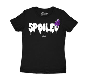 Womens Jordan 13 court purple sneaker tees match Court purple shoes