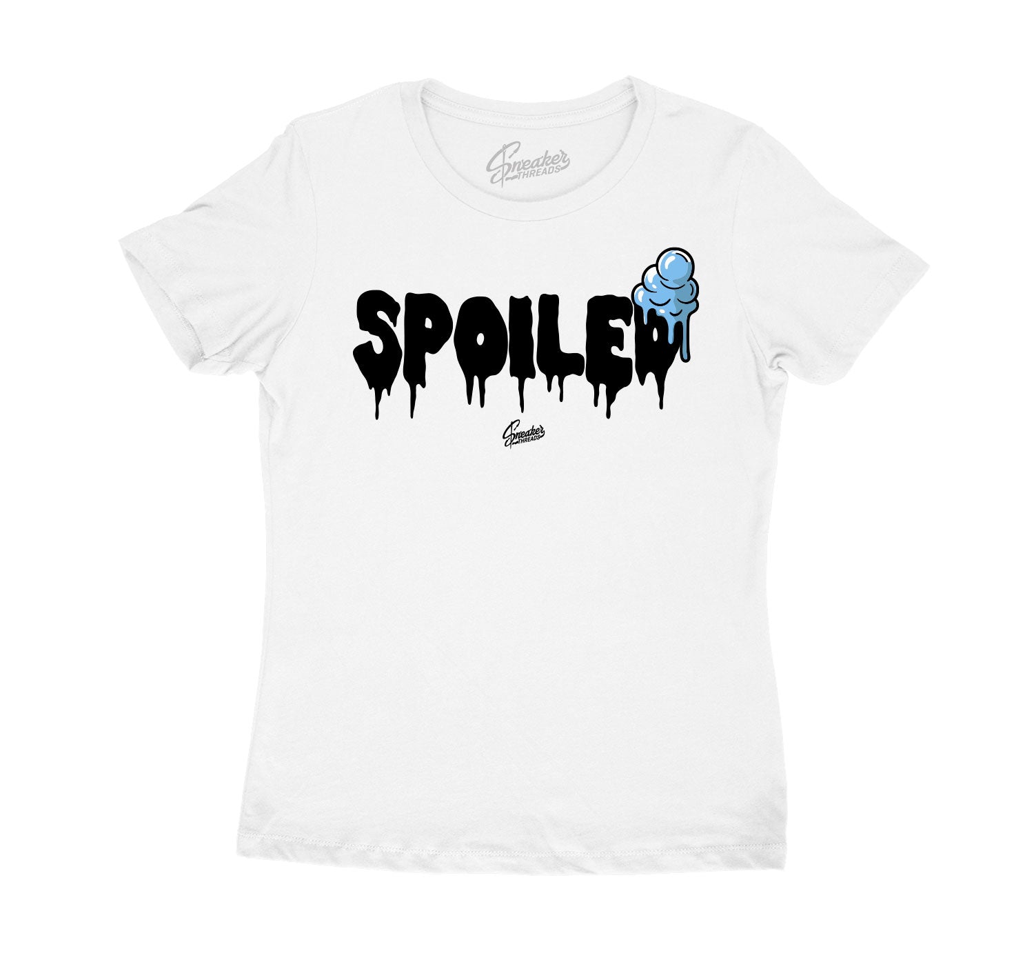 University Blue Jordan 9 sneakers to match womens tees