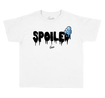 Kids University Blue 1 Shirt - Spoiled - White