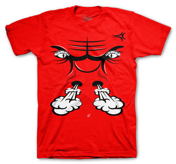 Retro 1 Satin Snake Shirt - Bull Bite - Red