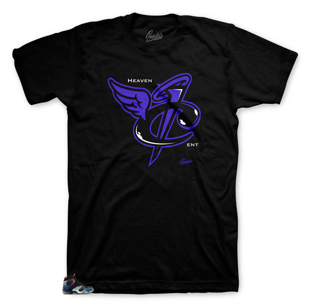 Zoom Nike Air Rookie Galaxy sneaker matching t-shirt made to match zoom galaxy sneakers
