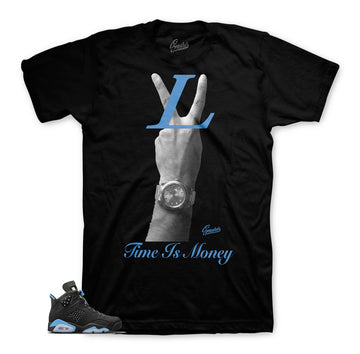 Jordan 6 UNC tees match retro 6's official | UNC blue retro 6 tee.