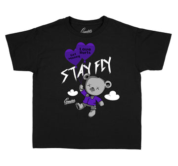 Dark Concord Jordan 12 kids tee collection
