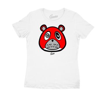t shirts for girls mades o match Jordan 4 fire red sneaker
