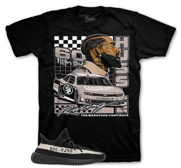 Core White Shirt - Crenshaw Racing - Black