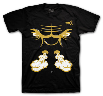 Retro 6 DMP Shirt - Raging Face - Black