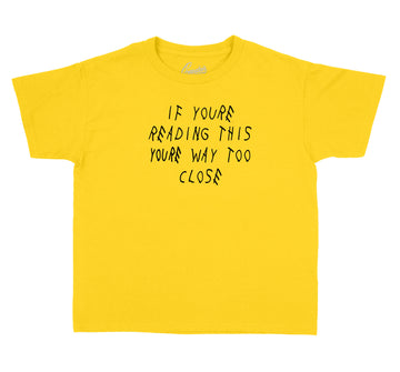 University Gold Sneaker collection matches with kids shirts