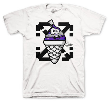 Retro 12 Dark Concord Shirt - Lucky Charm - White