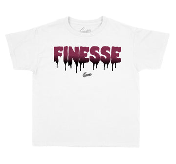 toddlers tees matching with Jordan 8 burgundy sneaker