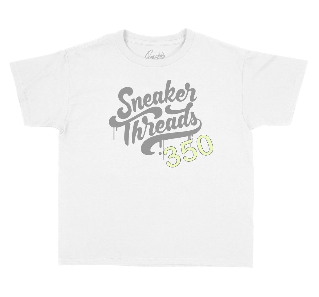 Yeshaya Yeezy shoes matching boys tee collection