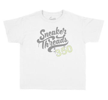 Yeshaya Yeezy shoes matching boys tee collection