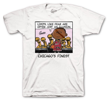 Retro 5 Pink Foam Shirt - Finest Peanut - White