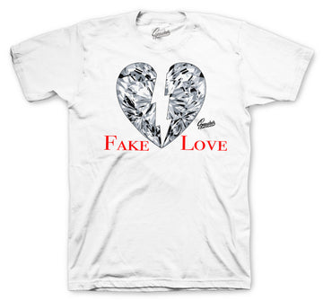 Retro 12 Twist Shirt - Love - White