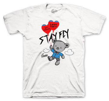 Retro 1 NC To CHI Shirt - Money Over Love - White