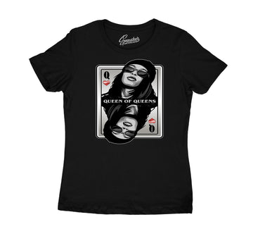 Womens Jubilee 11 Shirt - Queen Of Queens - Black