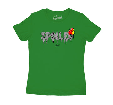 Rasta Jordan4 collection matches girls shirt collection