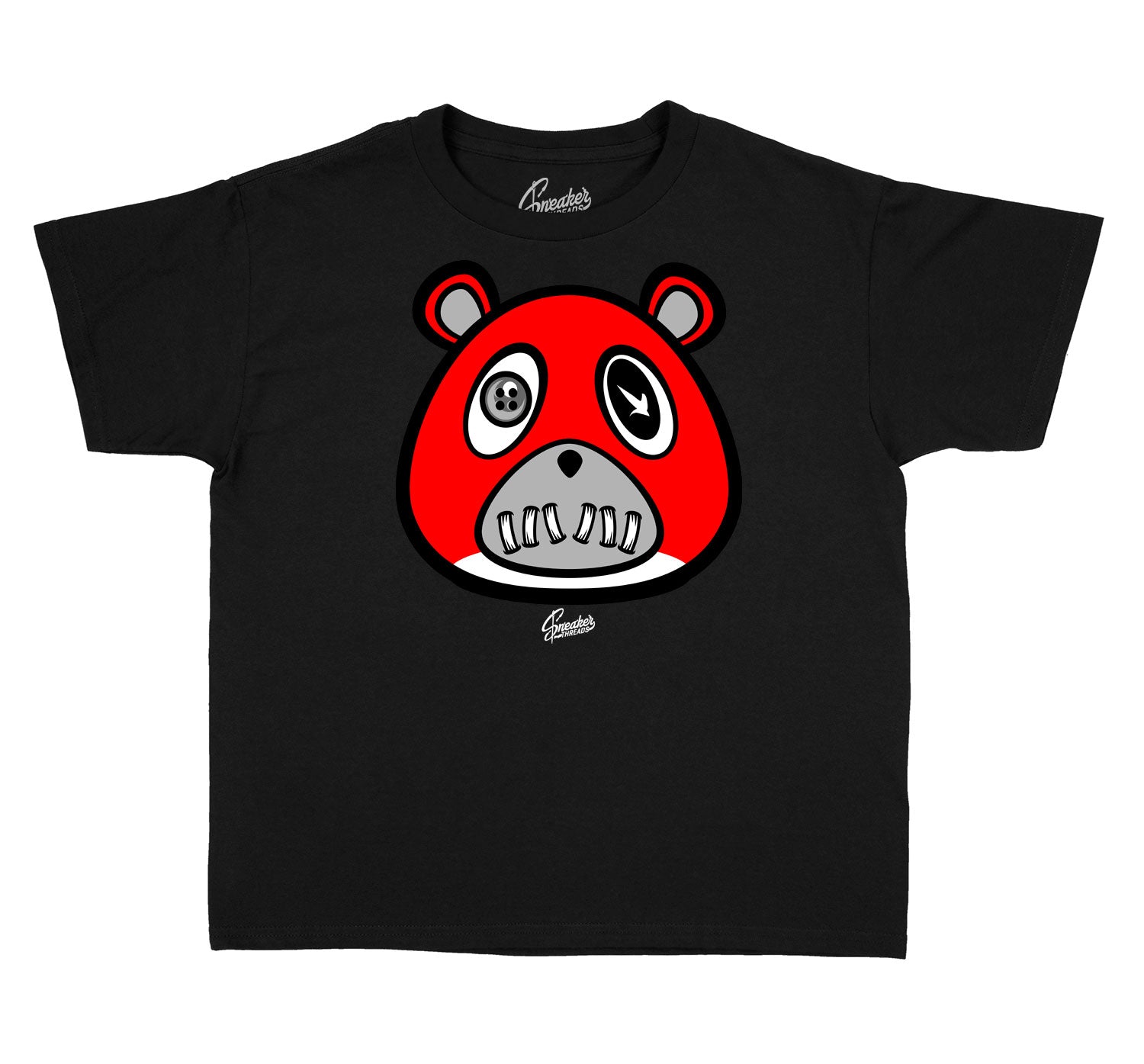 Kids Reverse Flu 12 Shirt - ST Bear - Black