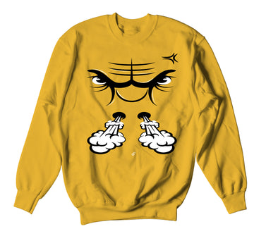 Sweater collection to match the Jordan 9 uni gold sneaker collection