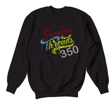 Sweatshirt collection designed to match the yeezy yecheil sneaker collection