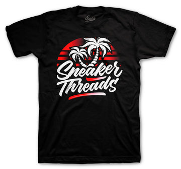 Retro 1 Satin Snake Shirt - ST Palms - Black