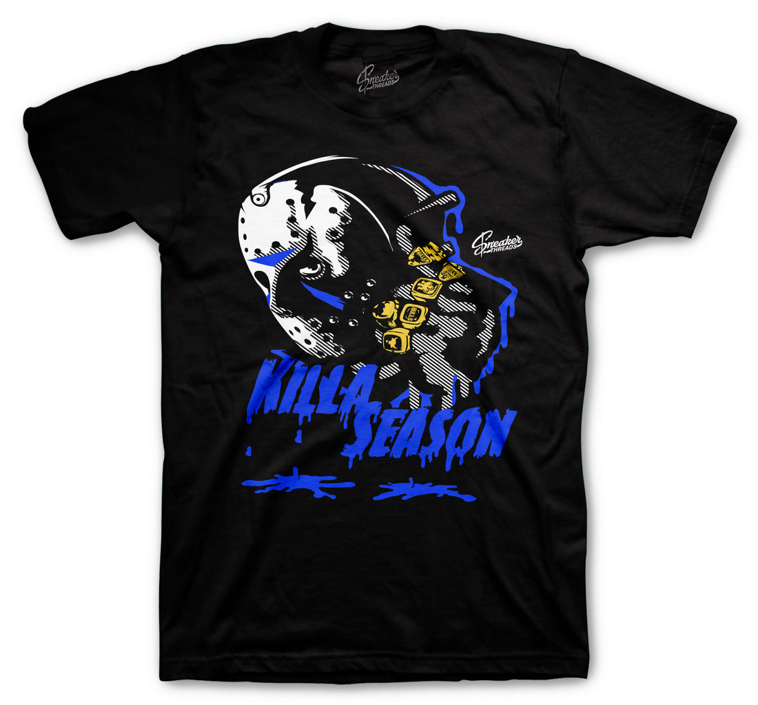 Jordan 13 Hyper Royal Black collection matching tees