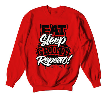 Jordan 11 Bred Freshest Sweater to match fit