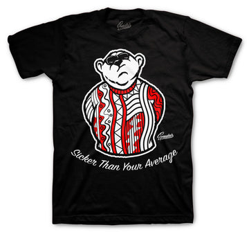 Retro 12 Reverse Flu Shirt - Big Bear - Black
