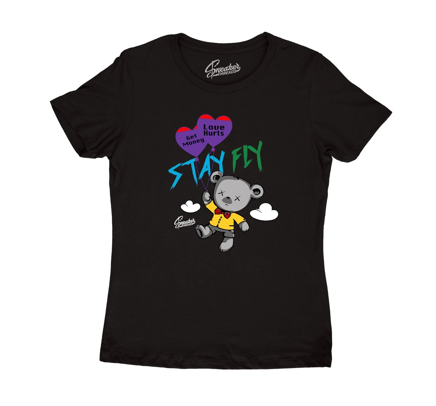 black tees for women designed to match Jordan 13 playground sneaker perfectly