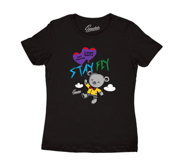 black tees for women designed to match Jordan 13 playground sneaker perfectly