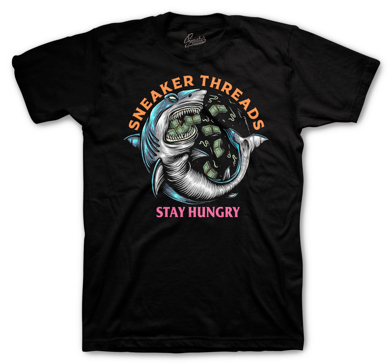 Retro 1 Bio Hack Shirt -  Stay Hungry - Black