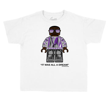 Kids Flint 7 Grey Shirt - Big Bic - White