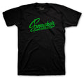 Pine Green Jordan 1 retro sneakers matching mens t shirt collection