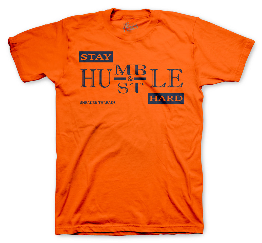 Rugged Orange Foamposite sneaker collection matches mens shirt collection