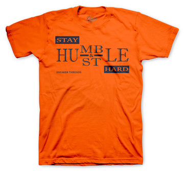 Rugged Orange Foamposite sneaker collection matches mens shirt collection