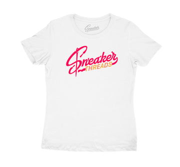 Shirts for women to match Jordan 12 Hot Punch sneakers