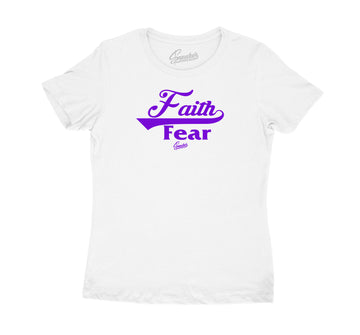 Purple Metallic Jordan4 sneaker collection matches with mens tee collection