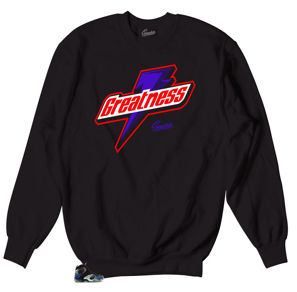 Kie Air Galaxy Rookie Zoom Sneaker has matching crewneck sweaters made to match the galaxy rookie zoom sneakers