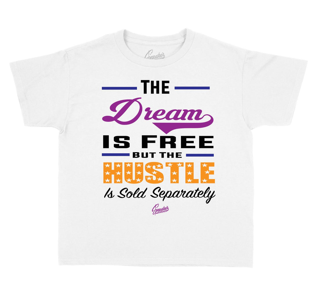 Kids Clothing shirts to match Jordan 4 Rush Violet