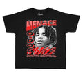 Kids Jordan retro 4 red thunder  shirt to match perfect Thunder 4s