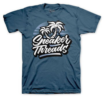 Sneaker collection matching shirt collection designed to match the yeezy carbon blue 700