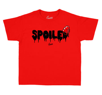 Fire Red Jordan 5 Sneaker collection matching with kids tee collection