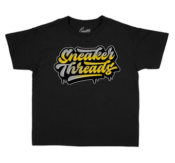 Kids Gold Glitter 13 Shirt - Drip - Black