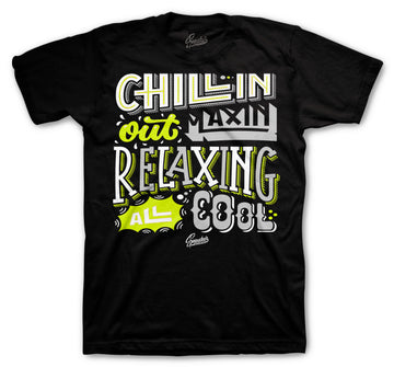 Neon Volt Jordan 4 sneaker collection matches shirts collection