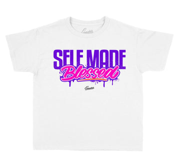 Kids tees made to match the barely grape 3 Jordan sneakers