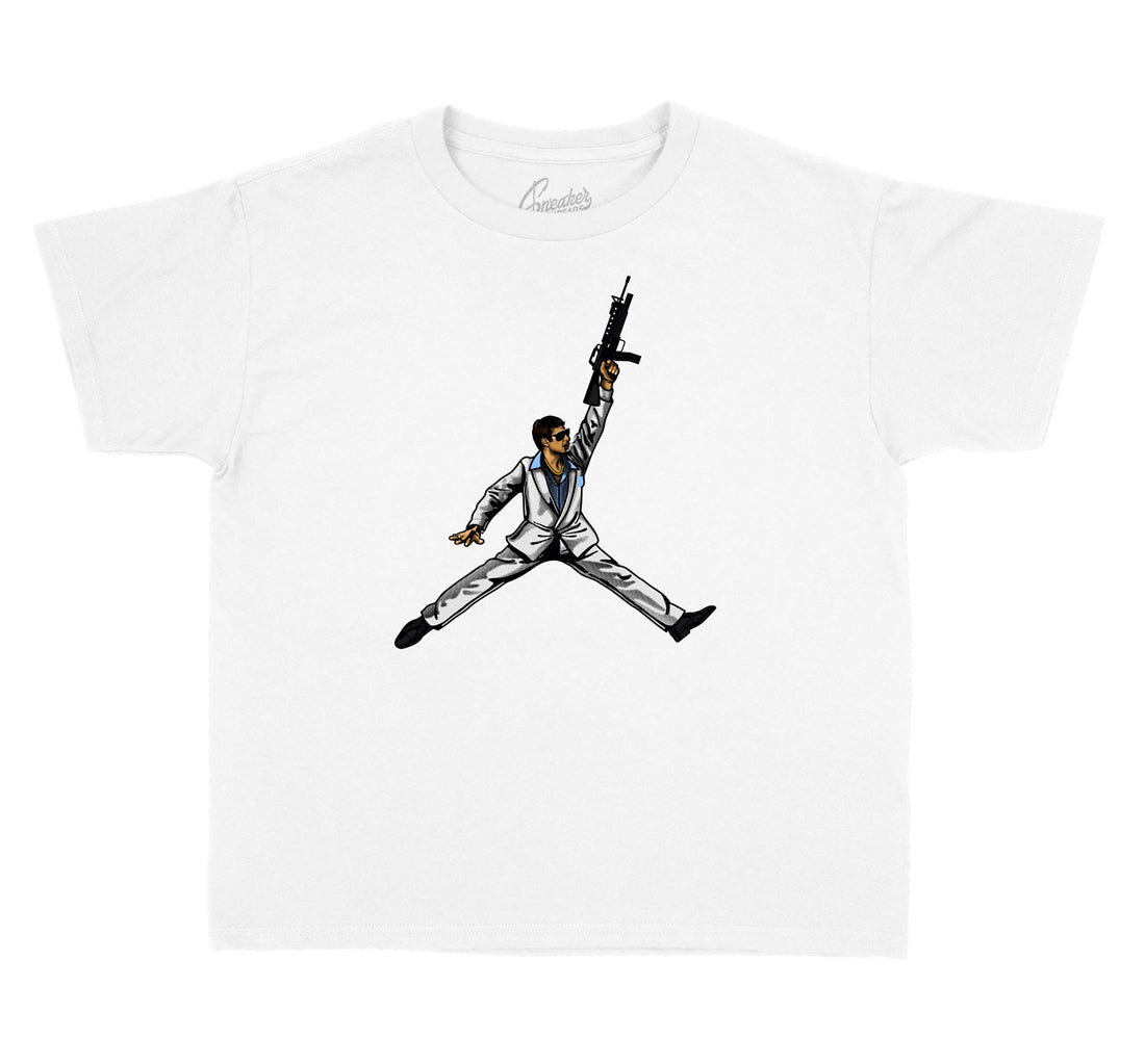Kid t shirt collection matching with Jordan 11 legend blue sneaker collection