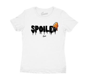 Womens Electro Orange 1 Shirt - Spoiled - Black